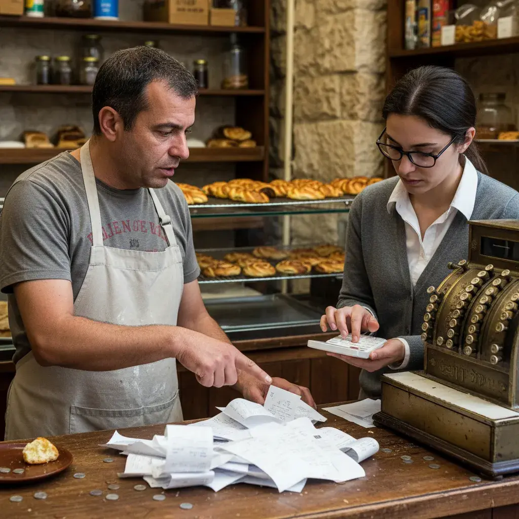 כמה עולה רואה חשבון לעסק קטן - אדם חותם על מסמכים פיננסיים